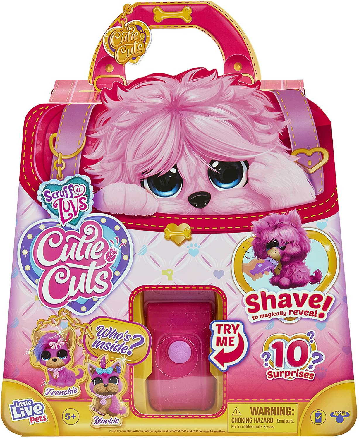 Foto 2 pulgar | Peluche Little Live Scruff-a-luvs Cutie Cuts! Cachorro Rosa - Venta Internacional