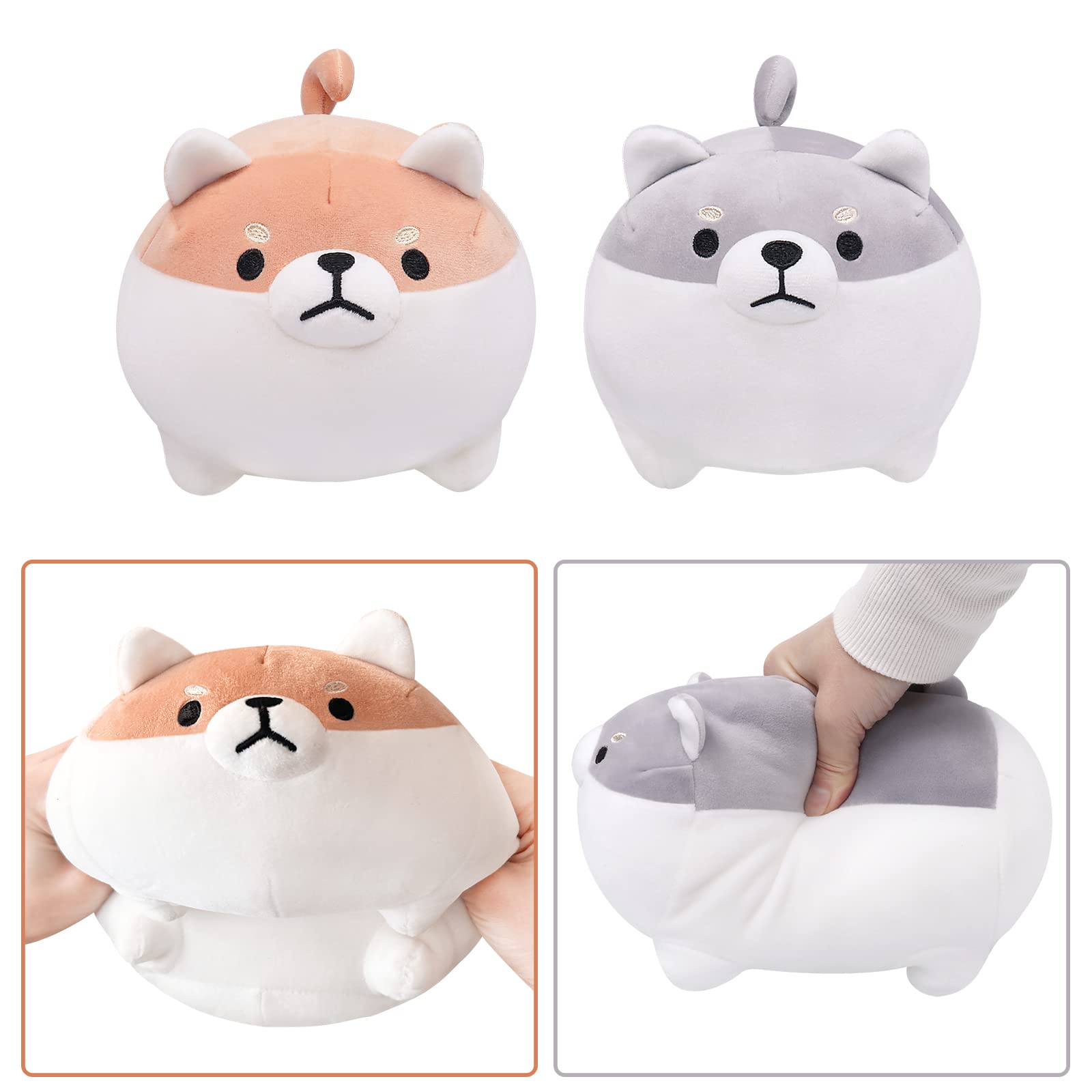 Foto 4 pulgar | Peluche Auspicious Beginning Shiba Inu Corgi 20 cm 2 Unidades - Venta Internacional