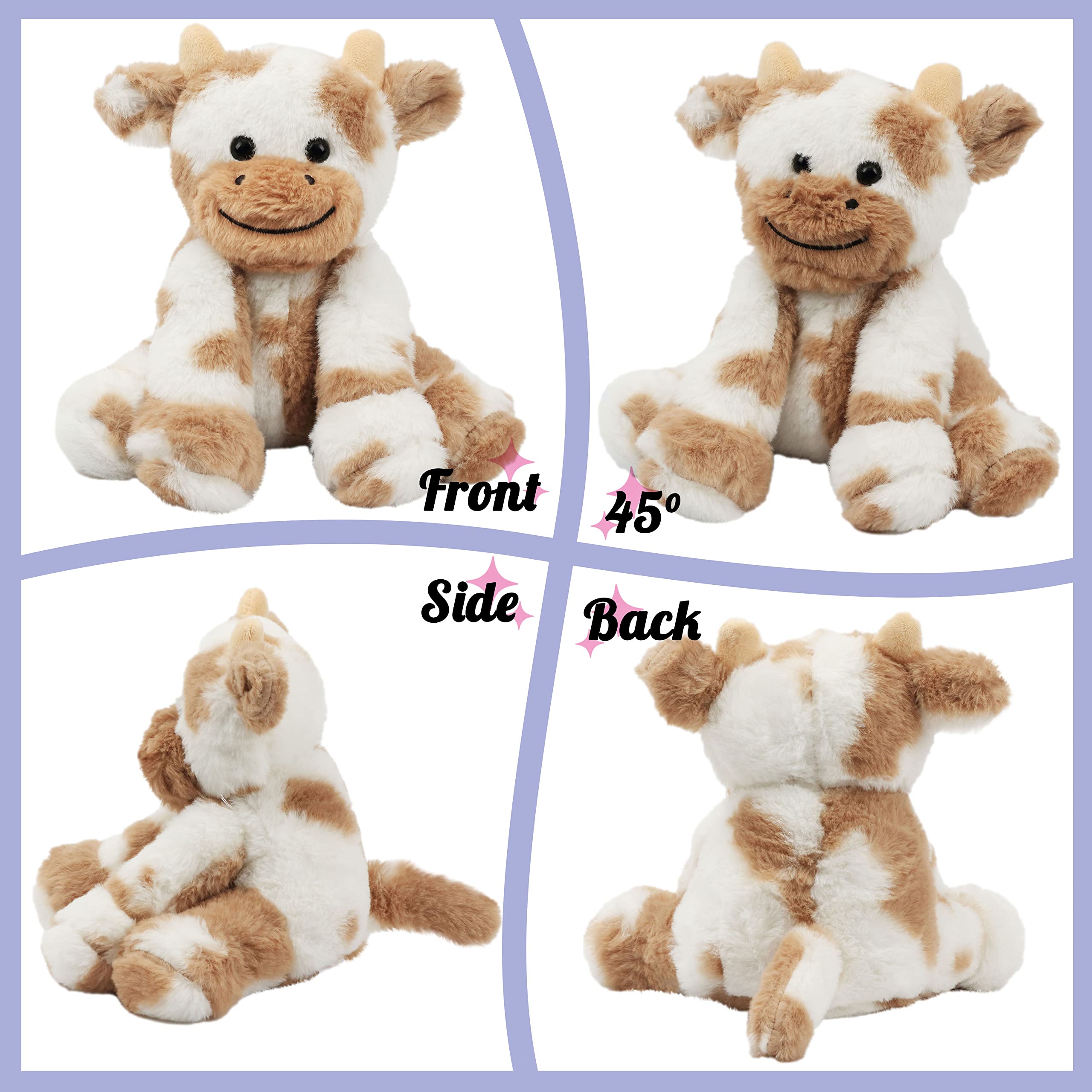 Foto 4 pulgar | Adorable Peluche Hopearl Vaca 23 Cm - Venta Internacional