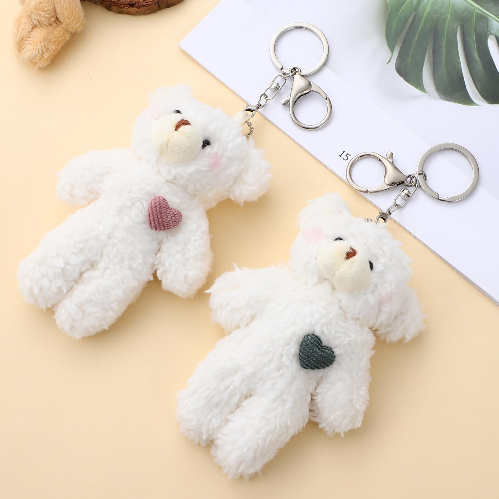 Foto 7 pulgar | Llavero con Forma de Oso De Peluche Nuobesty - Venta Internacional