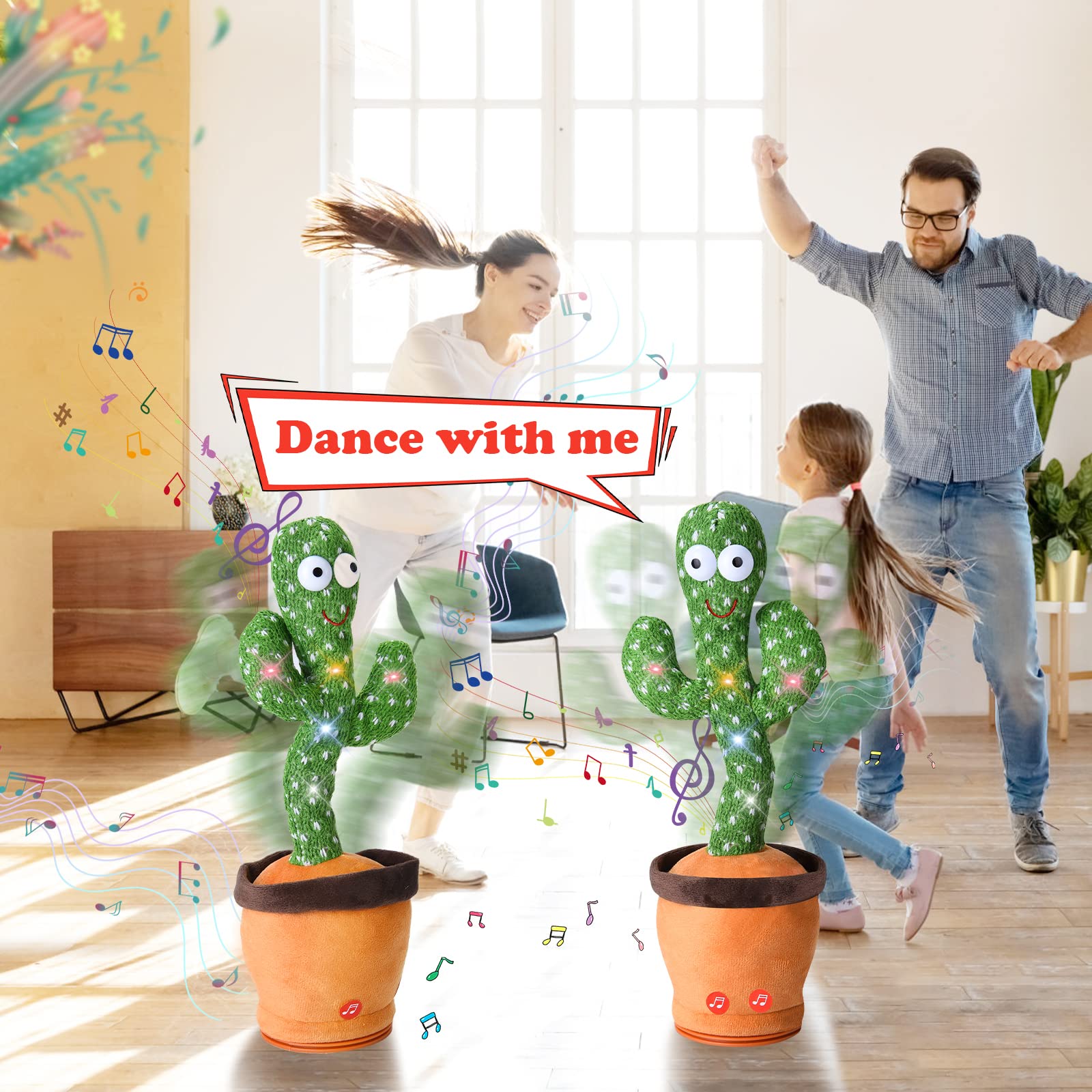 Foto 3 pulgar | Juguete de Cactus Dancing Talking Sanjoin para Bebé - Venta Internacional