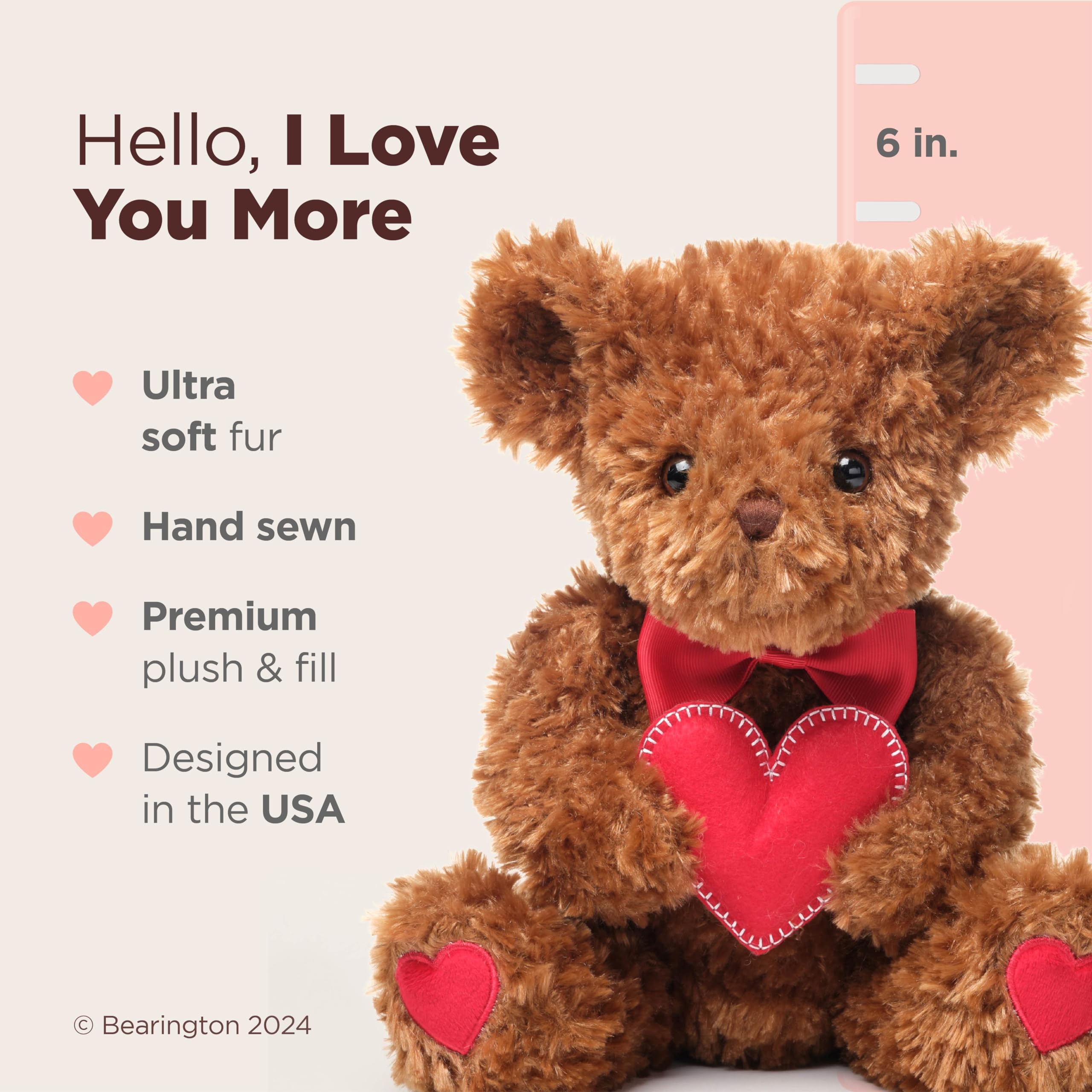 Foto 2 | Oso de Peluche Bearington I Love You More 15 cm - Venta Internacional