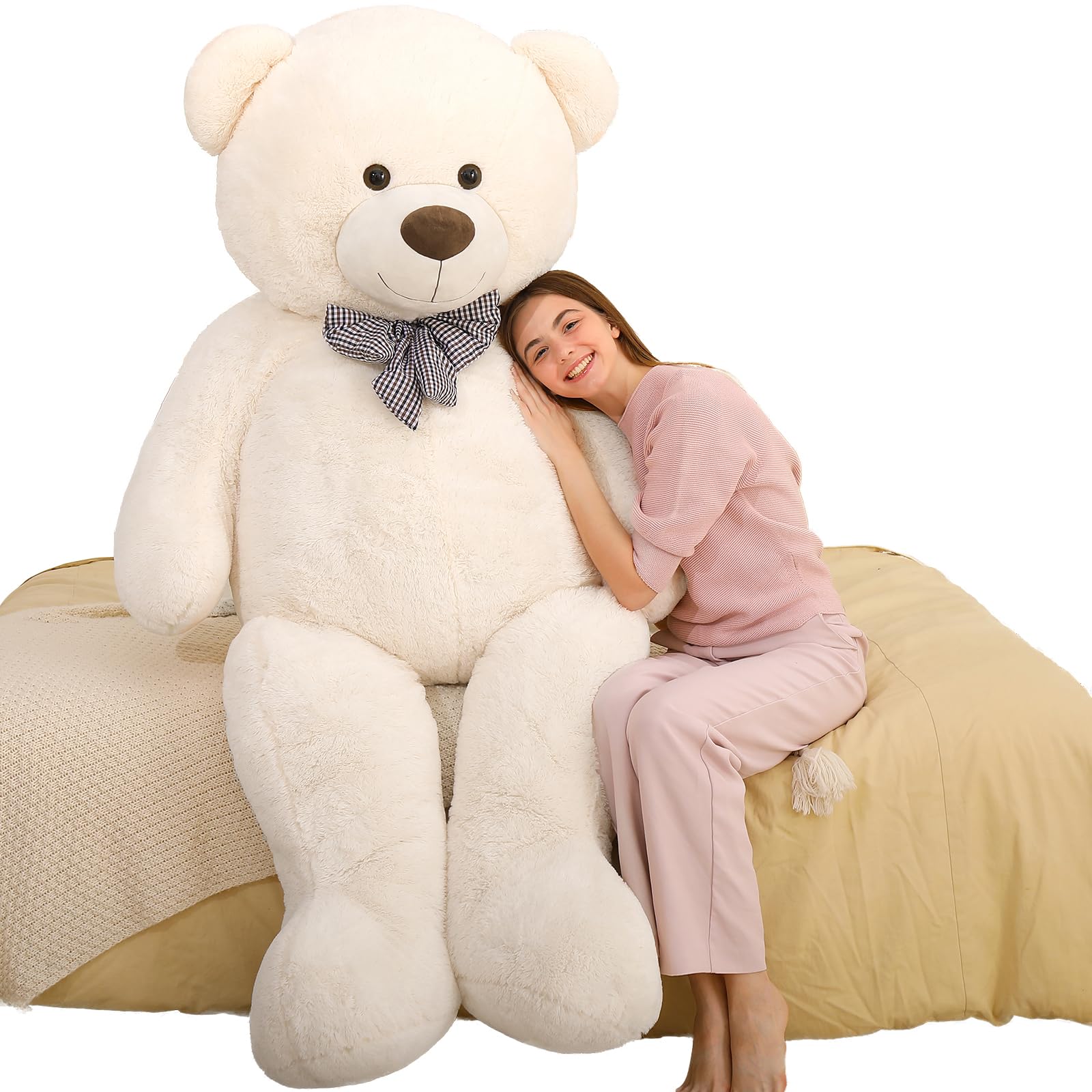 Foto 3 pulgar | Oso de Peluche Gigante Blanco 150 cm - Venta Internacional
