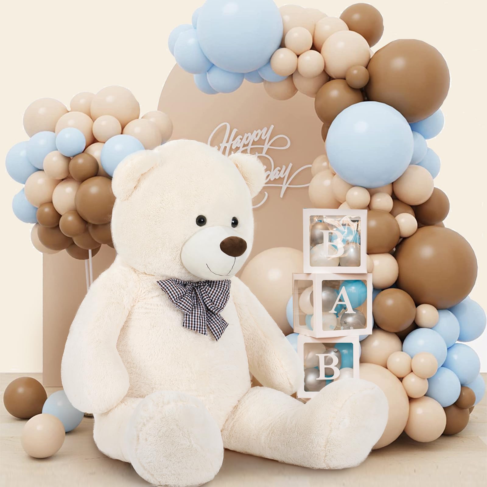 Foto 7 pulgar | Oso de Peluche Gigante Blanco 150 cm - Venta Internacional