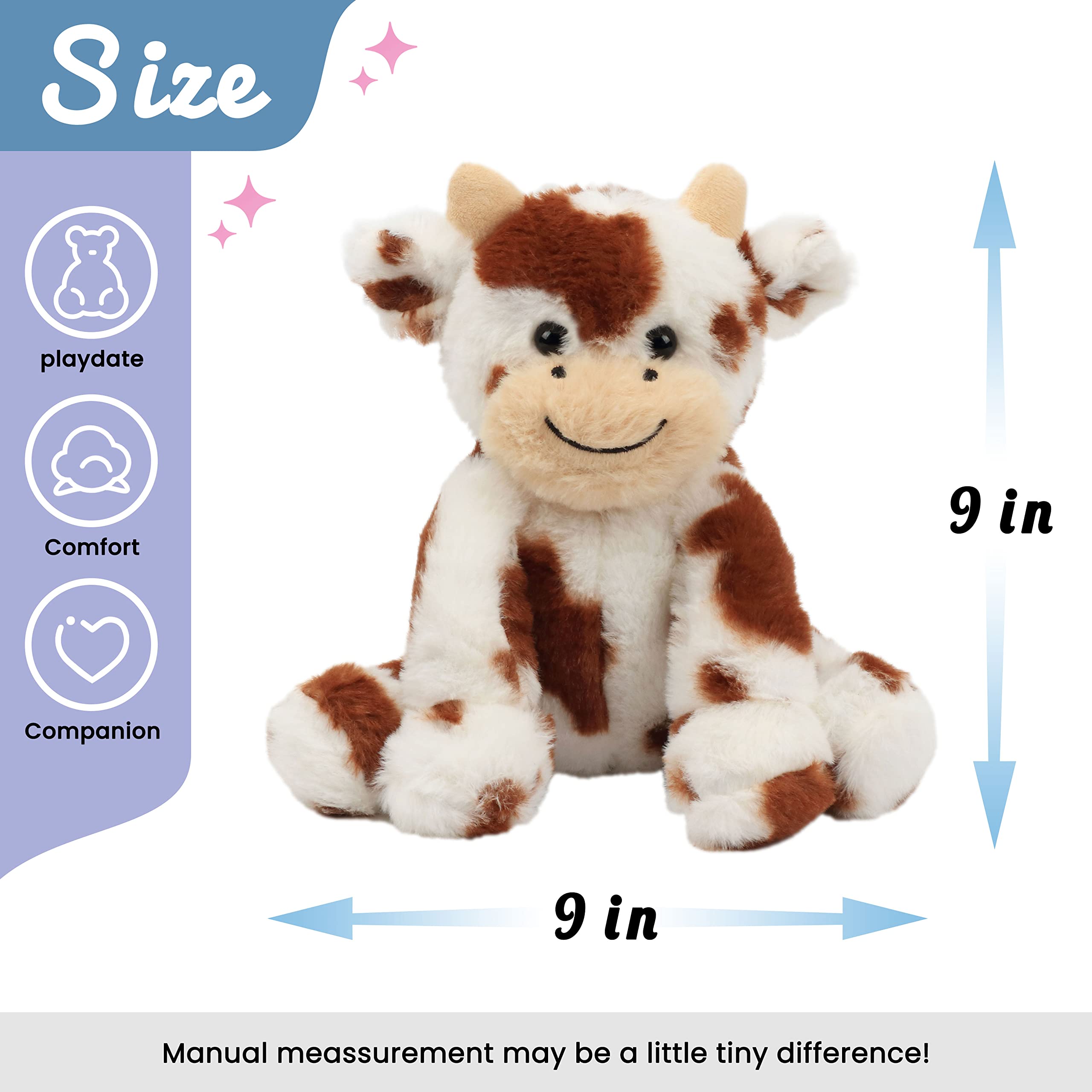 Foto 3 pulgar | Peluche Hopearl Forma de Vaca 23 cm - Venta Internacional