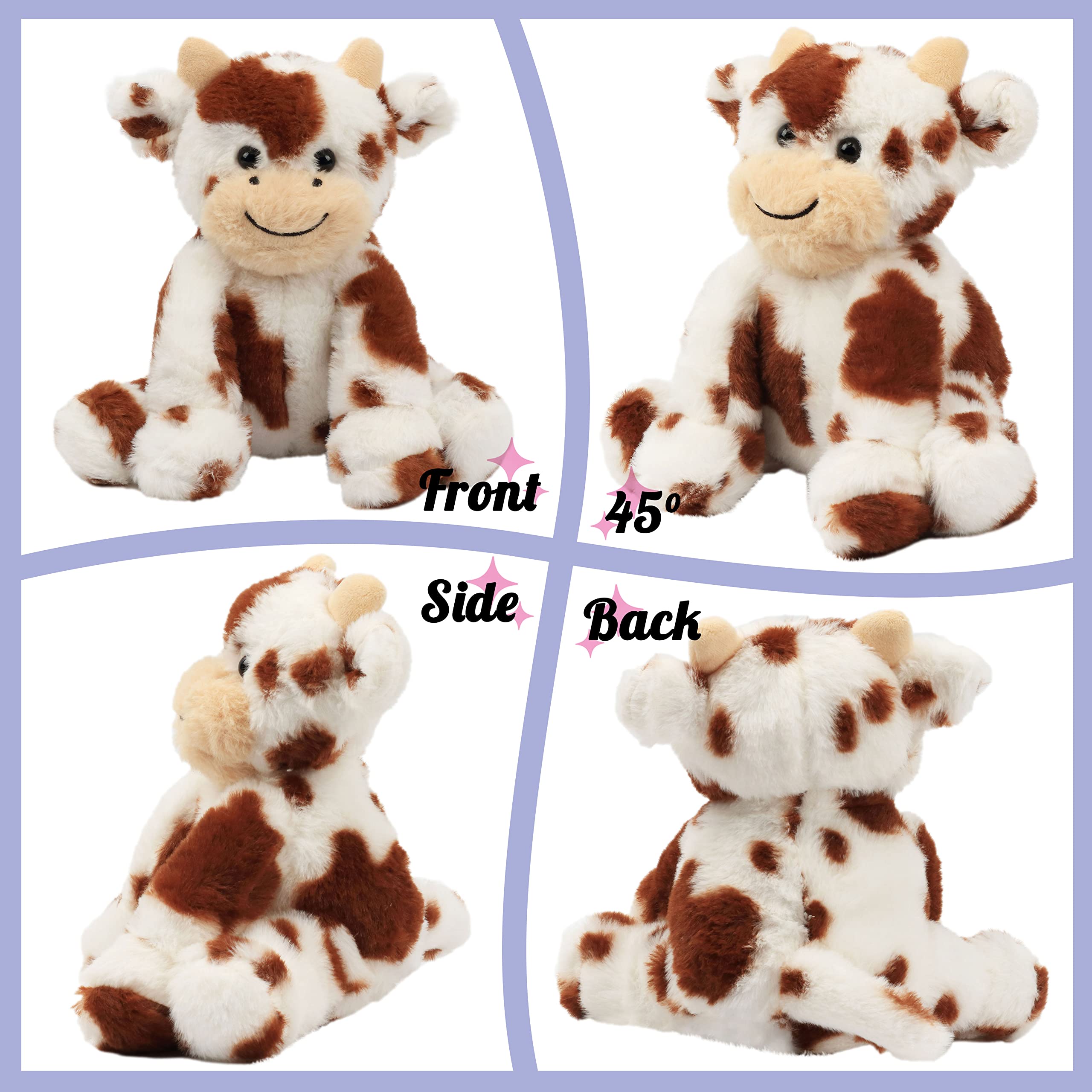 Foto 4 pulgar | Peluche Hopearl Forma de Vaca 23 cm - Venta Internacional