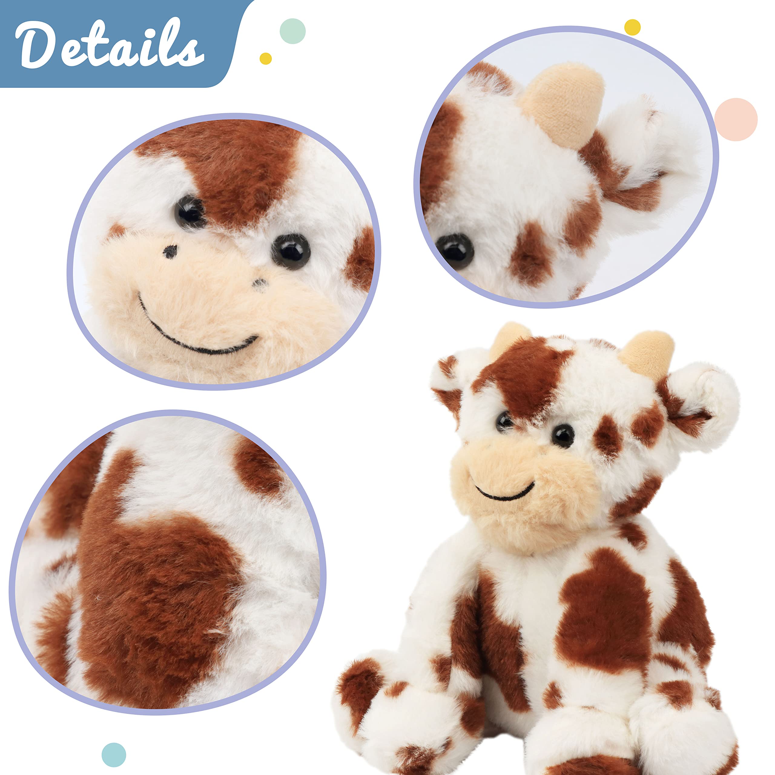 Foto 5 pulgar | Peluche Hopearl Forma de Vaca 23 cm - Venta Internacional