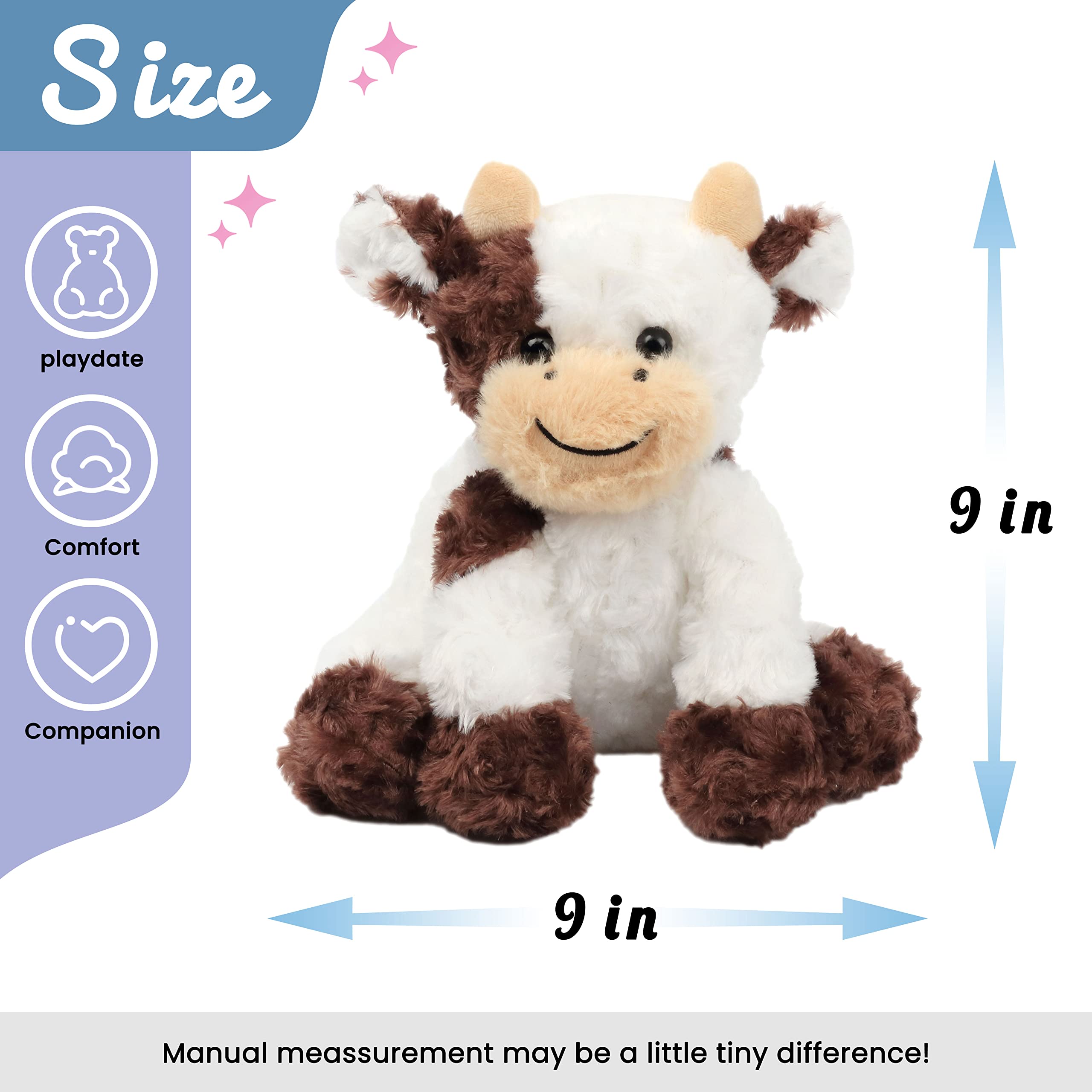 Foto 3 pulgar | Peluche Hopearl con Forma de Vaca 23 Cm - Venta Internacional