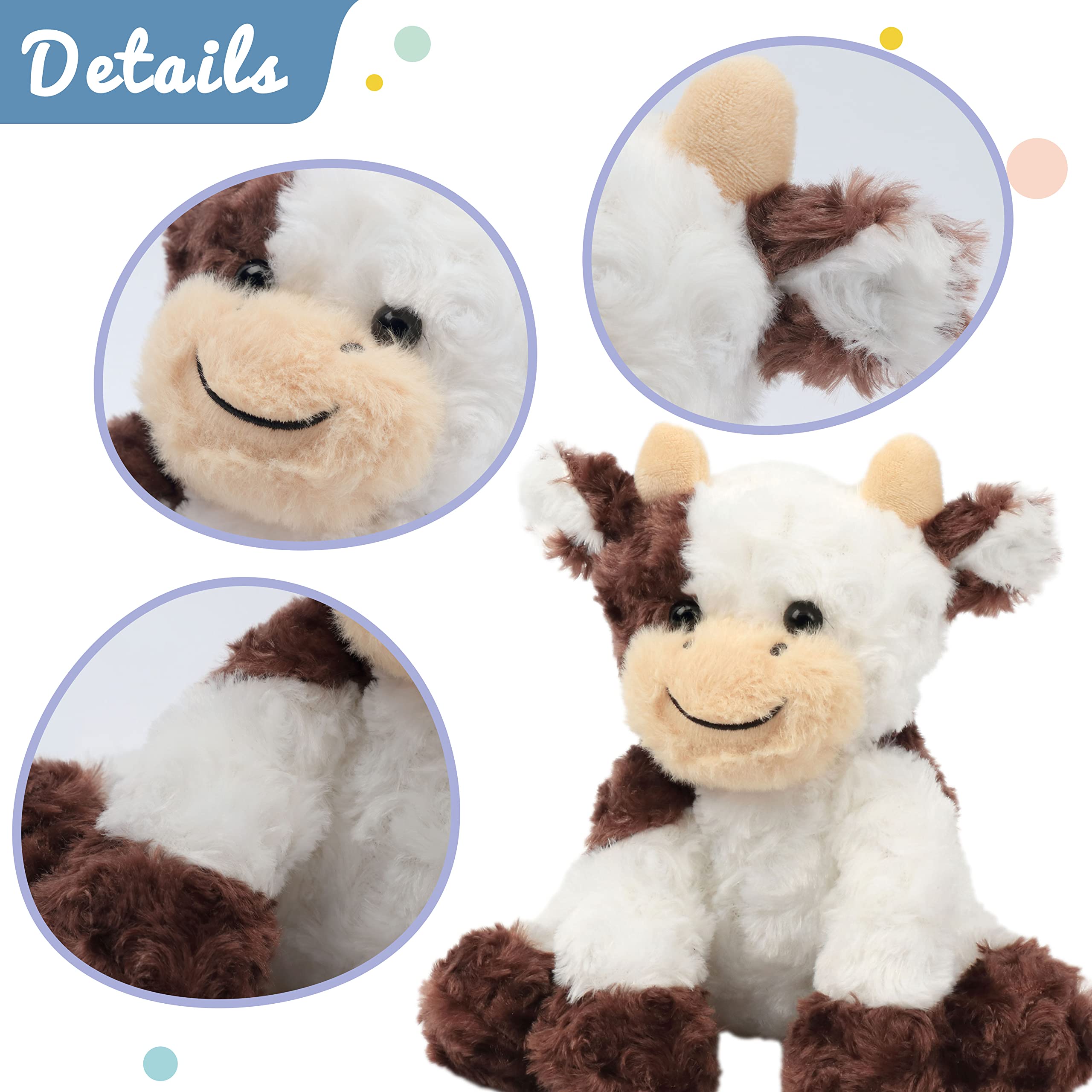 Foto 4 | Peluche Hopearl con Forma de Vaca 23 Cm - Venta Internacional