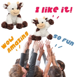 Foto 5 | Peluche Hopearl con Forma de Vaca 23 Cm - Venta Internacional