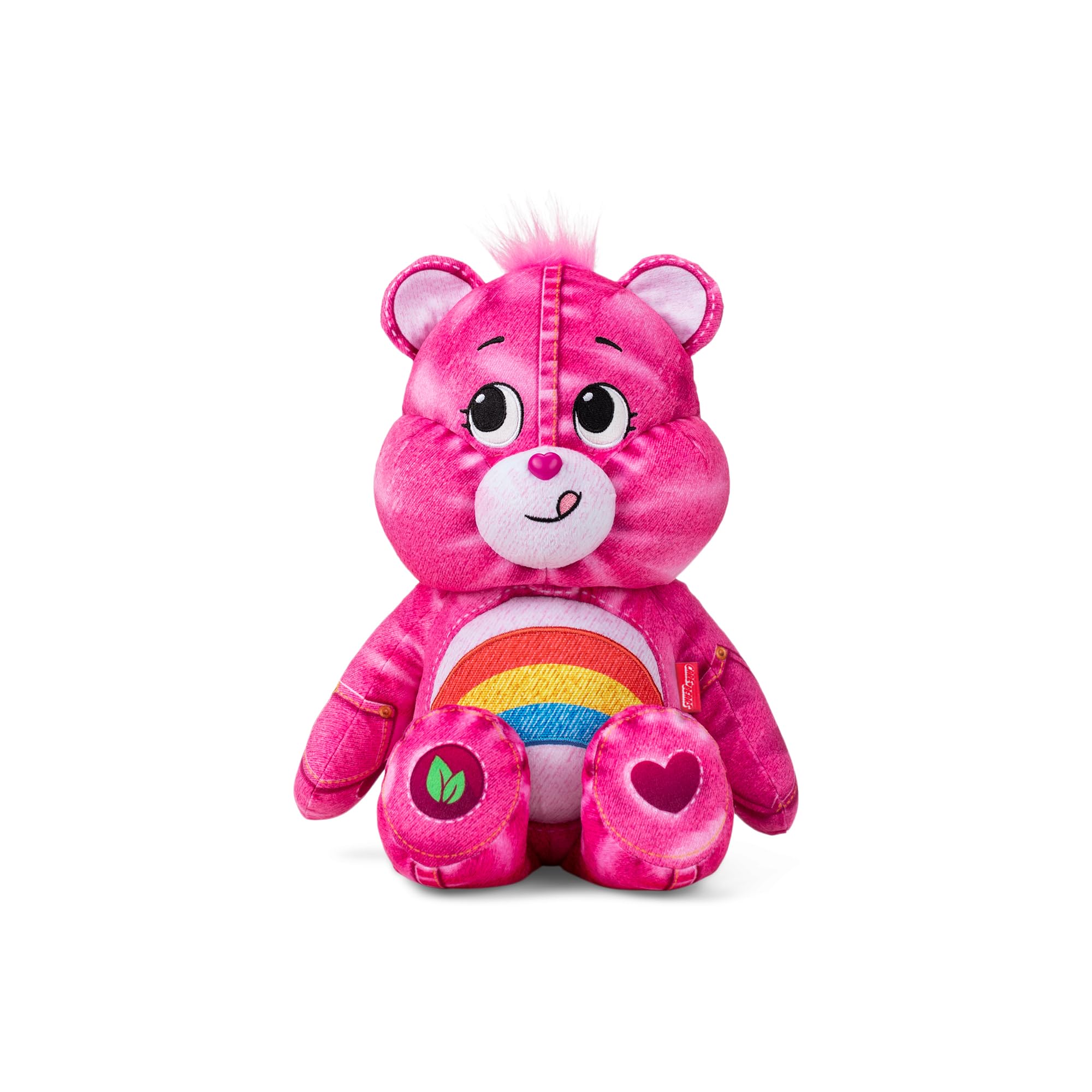 Peluche Care Bears Cheer Bear de 14 cm con Diseño de Mezclilla - Venta Internacional
