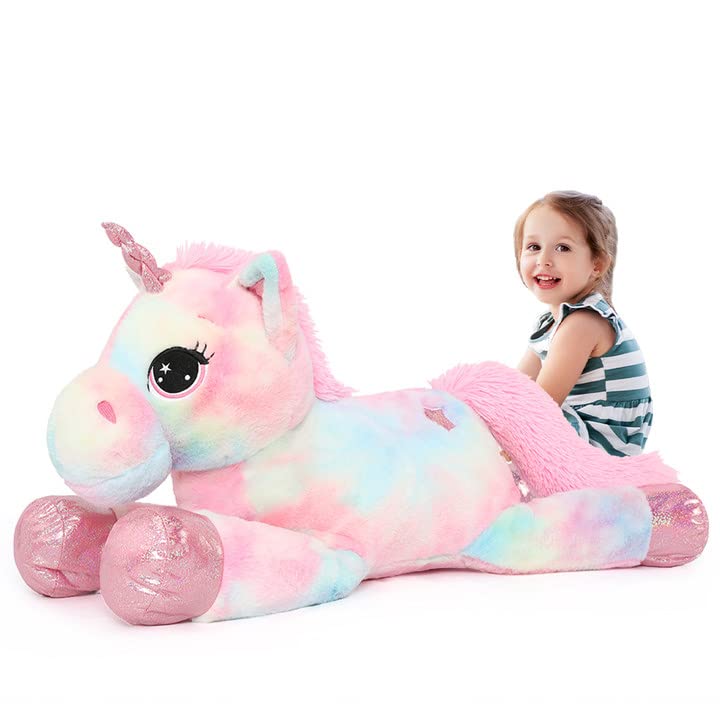 Foto 2 pulgar | Peluche Tezituor con Forma de Unicornio Gigante 110 cm - Venta Internacional