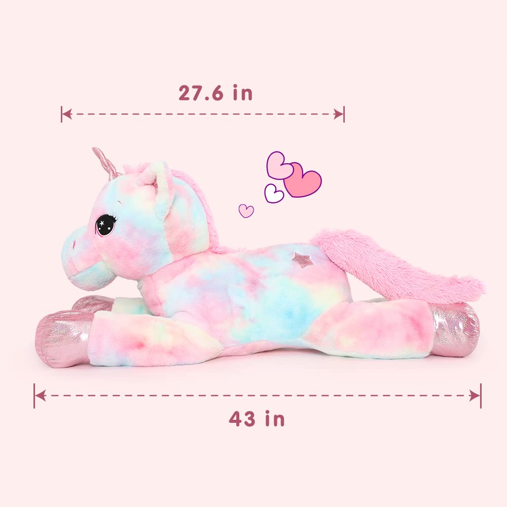 Foto 2 | Peluche Tezituor con Forma de Unicornio Gigante 110 cm - Venta Internacional