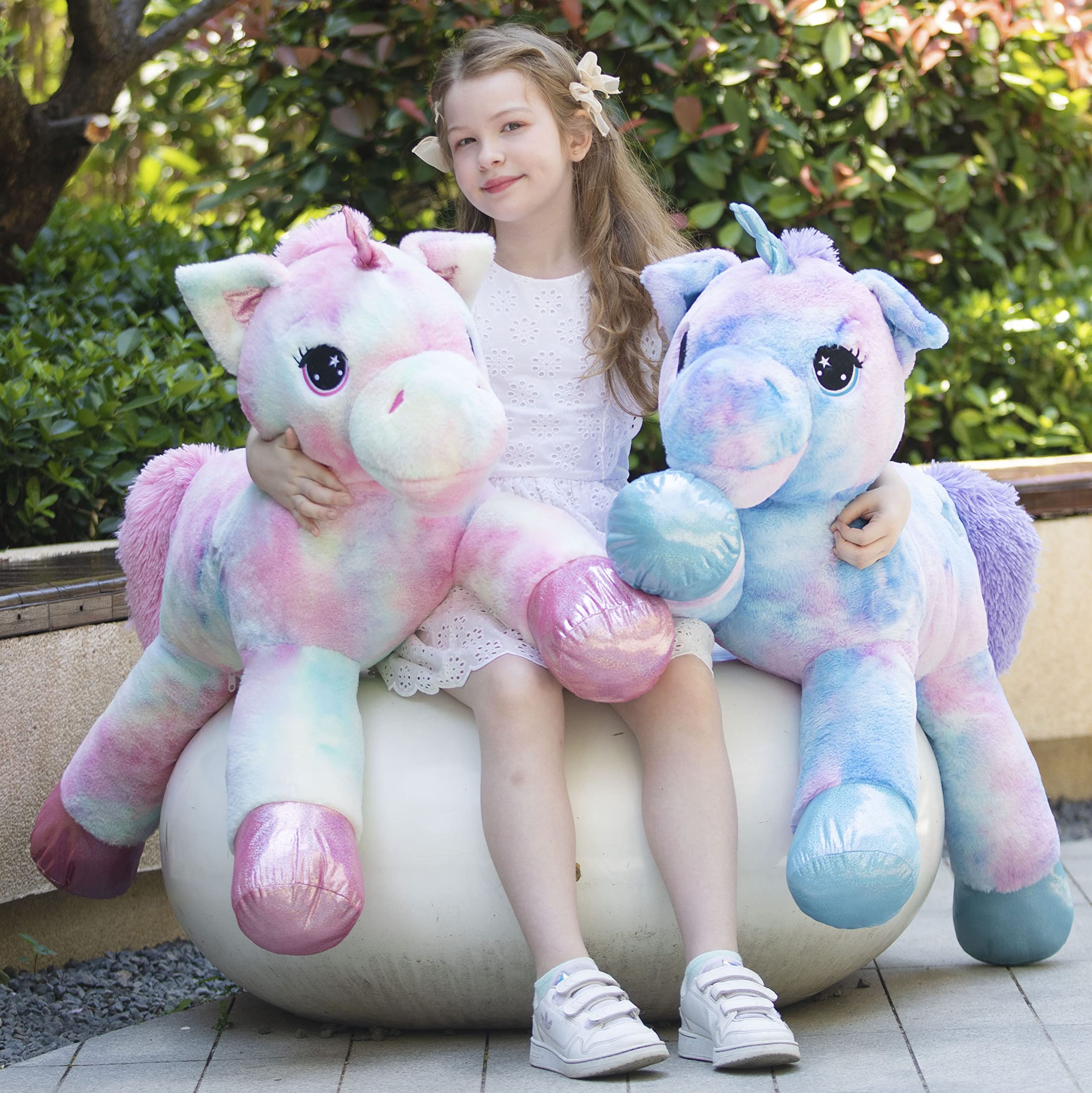 Foto 6 pulgar | Peluche Tezituor con Forma de Unicornio Gigante 110 cm - Venta Internacional