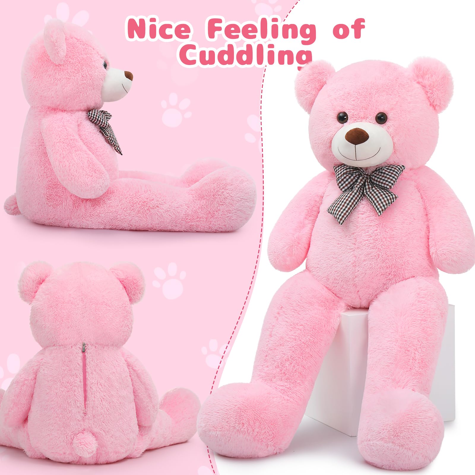 Foto 5 pulgar | Peluche MaoGolan Rosa 120 cm para Niños - Venta Internacional