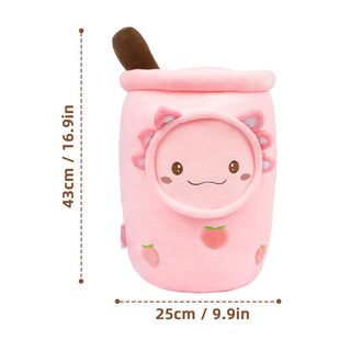 Foto 2 | Peluche Niuniu Daddy Axolotl Boba Tea Pink Unicorn 43 cm - Venta Internacional