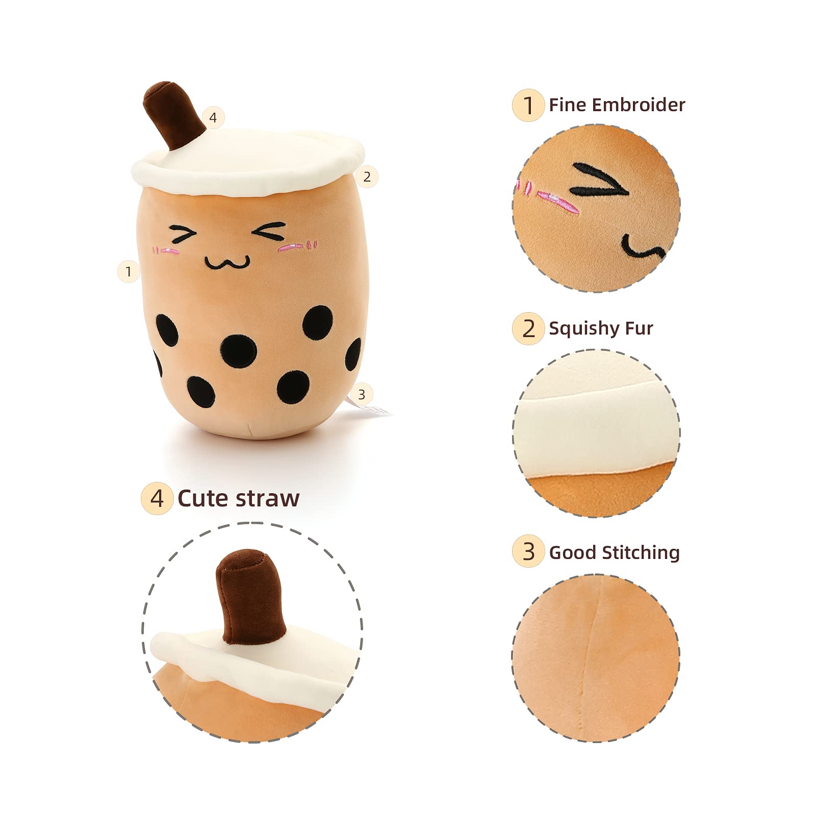 Foto 4 pulgar | Peluche Niuniu Daddy Boba Tea 35 Cm Squishy para Niños - Venta Internacional