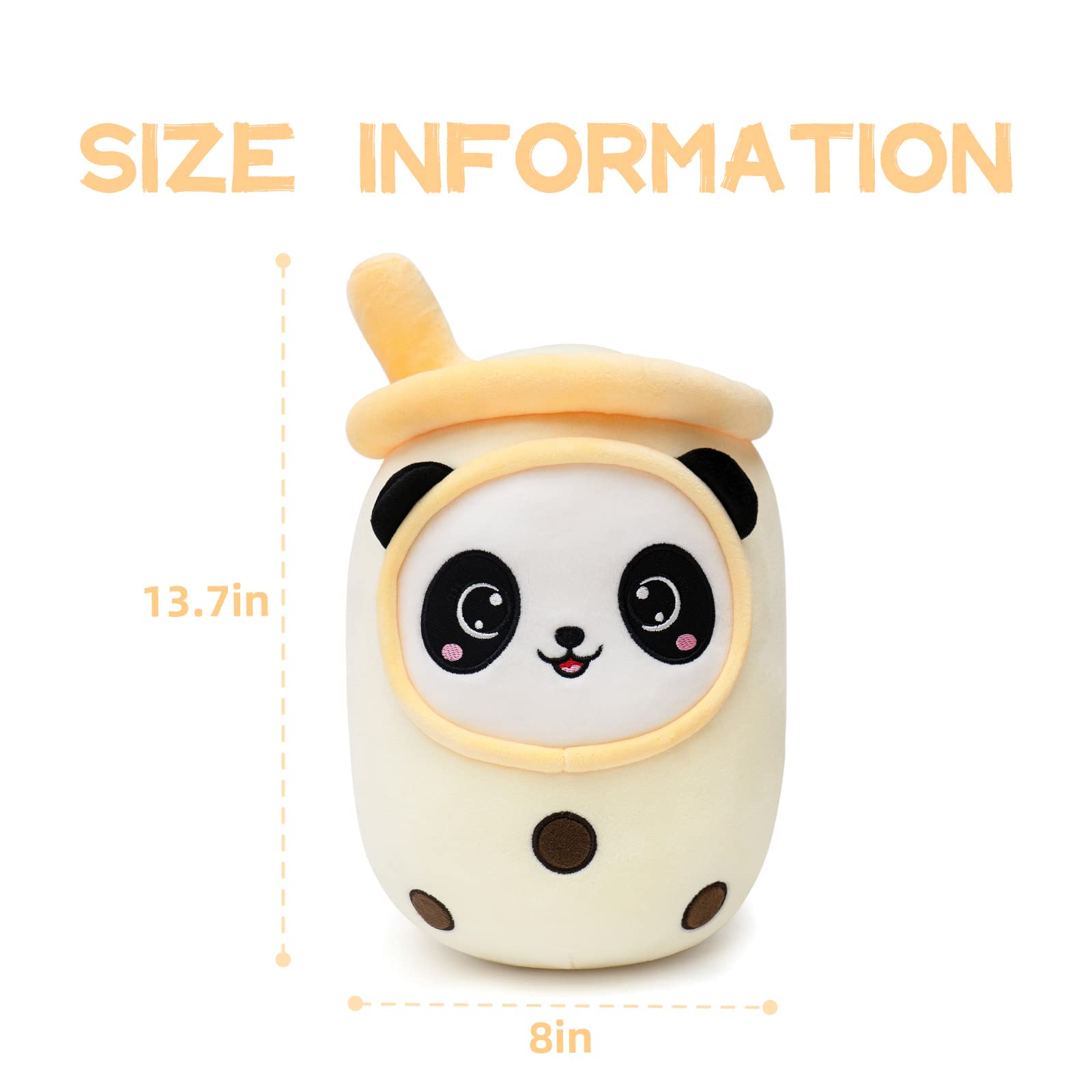 Foto 3 pulgar | Peluche Niuniudaddy Boba Panda Face Bubble Tea 35 Cm para Niños - Venta Internacional