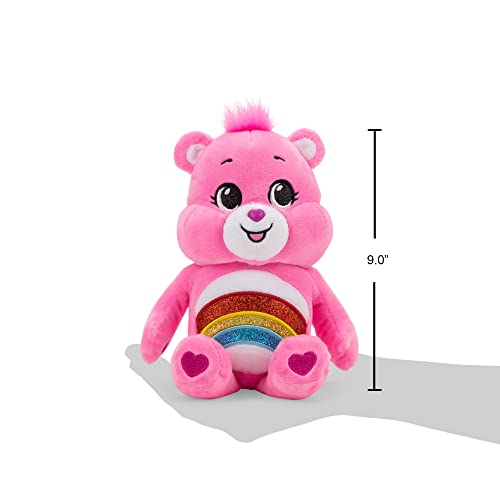 Foto 2 | Peluche Care Bears Cheer Bear Glitter Belly 23 Cm - Venta Internacional