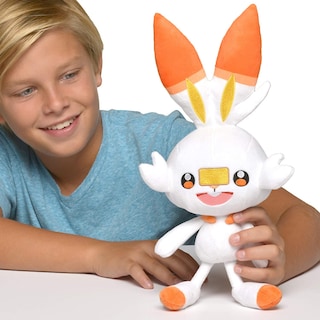 Foto 5 | Peluche Pokémon Espada Y Escudo Oficial 8'' Scorbunny - Venta Internacional