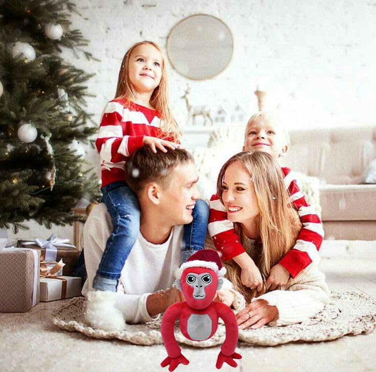 Foto 5 pulgar | Peluche Navideño de Gorila 30 Cm - Venta Internacional