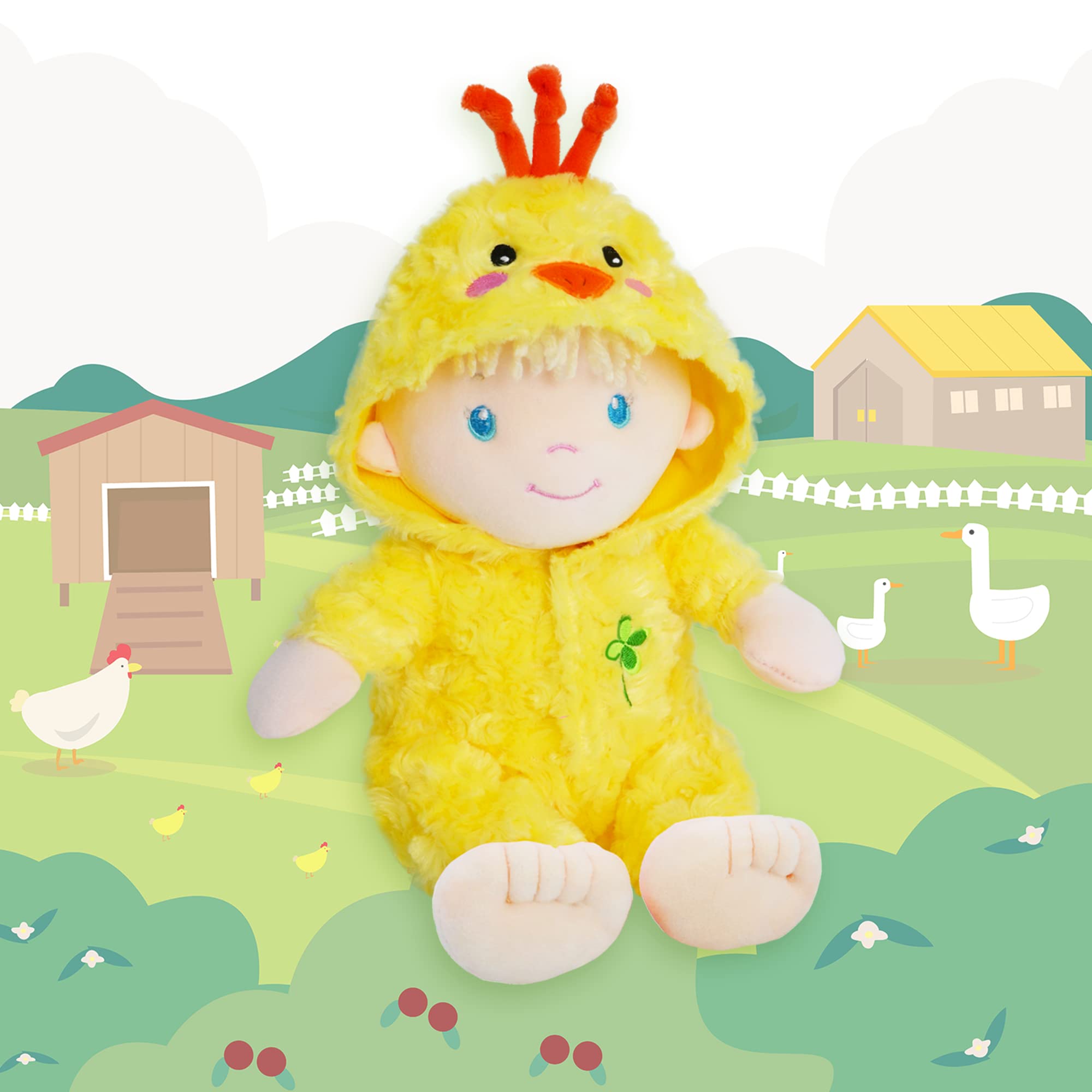 Foto 5 pulgar | Muñeca de Peluche June Garden Sweet Dolly Cheerful Chicky - Venta Internacional