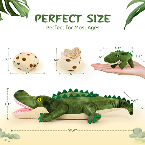 Foto 6 pulgar | Peluche de Cocodrilo  Morismos de 90 cm con 3 crías de Cocodrilo - Venta Internacional