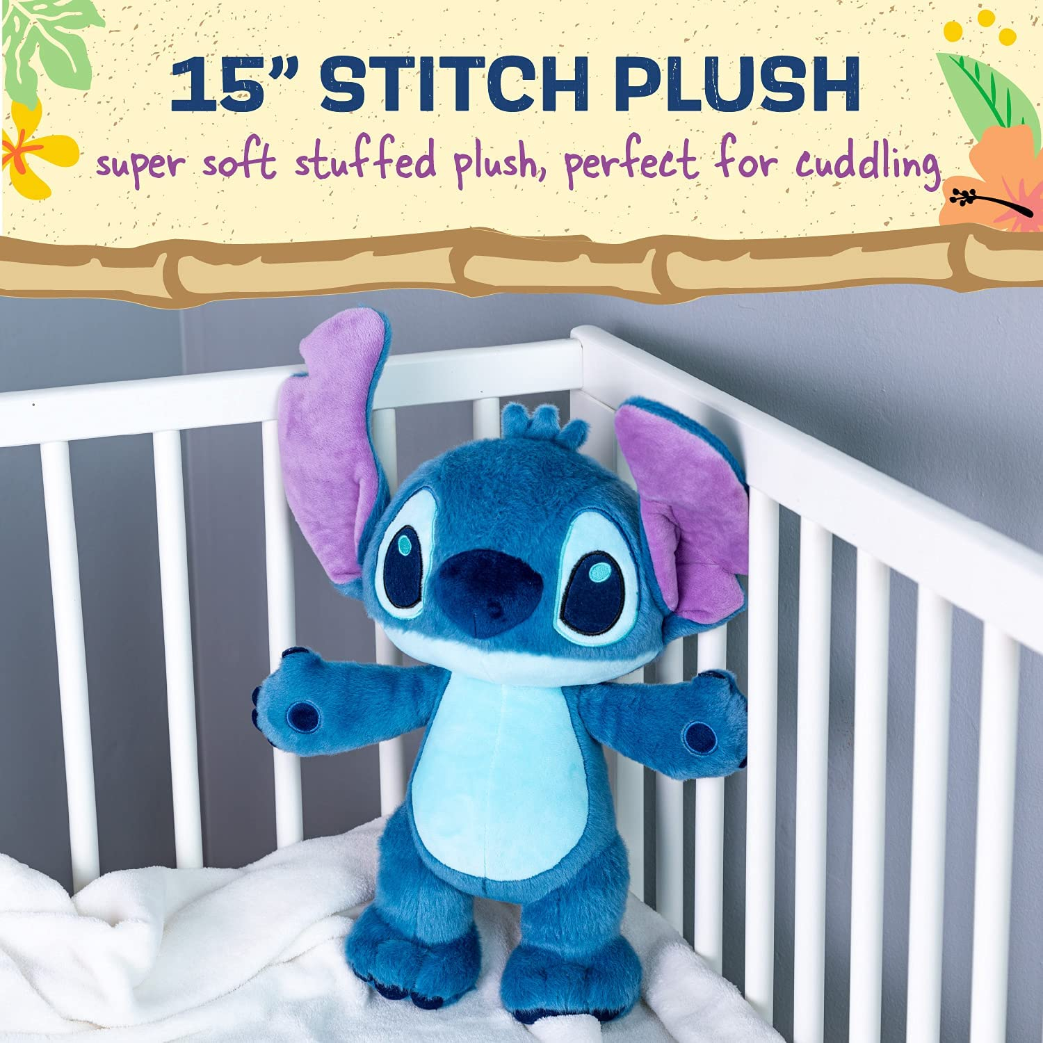 Foto 4 pulgar | Peluche Kids Preferred Disney Baby Stitch 38 Cm - Venta Internacional