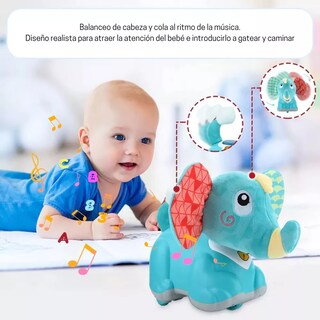 Foto 4 | Juguete De Estimulación Para Bebé Aeiou Elefante De Peluche