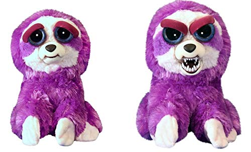 Foto 4 pulgar | Juguete de Peluche Feisty Pets con Forma de Perezoso Morado Lucy 22 cm - Venta Internacional