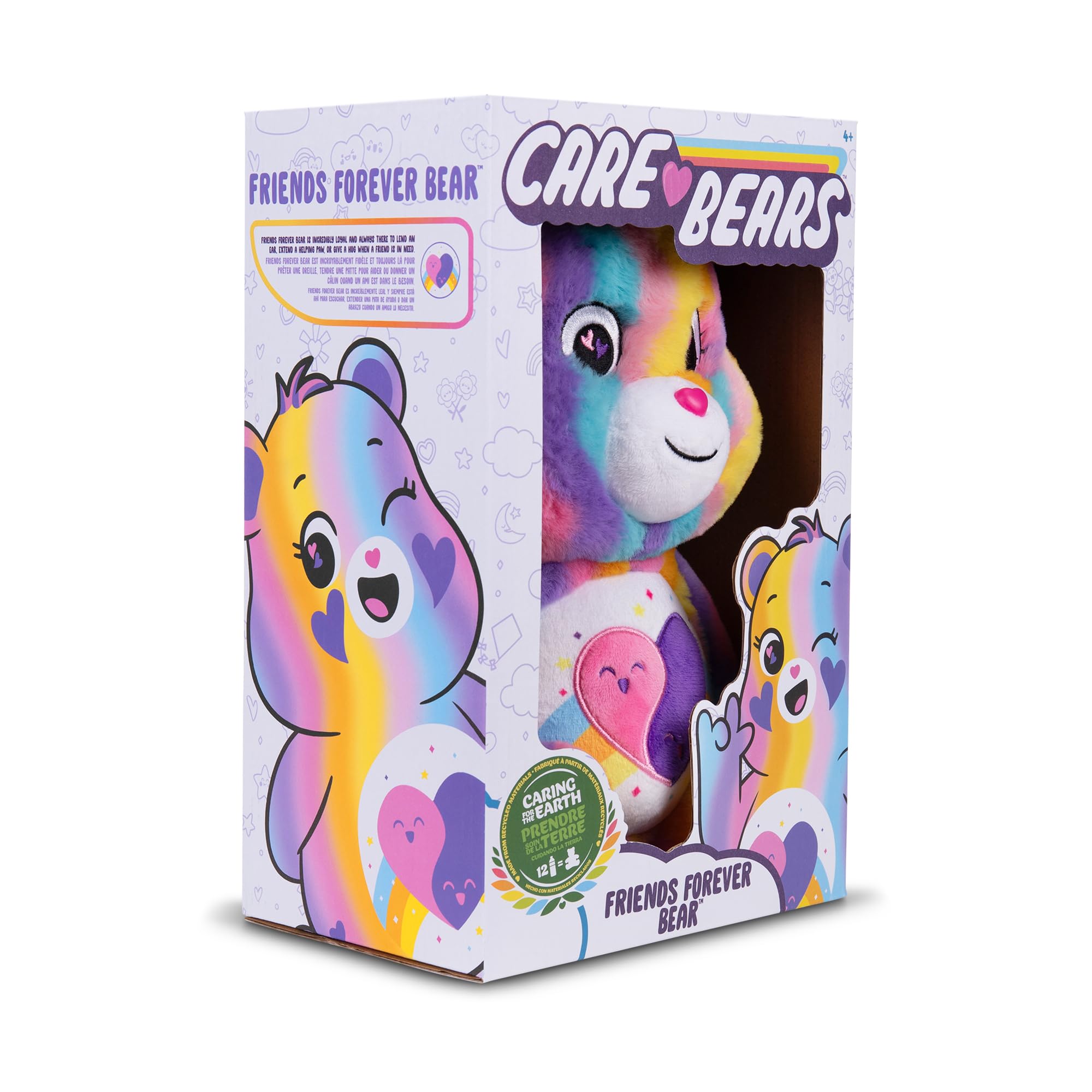 Foto 8 pulgar | Oso de Peluche Tie-Dye Tie-Dye 14 Friends Forever Bears de Plushie Care Bears 14 Pulgadas - Venta Internacional