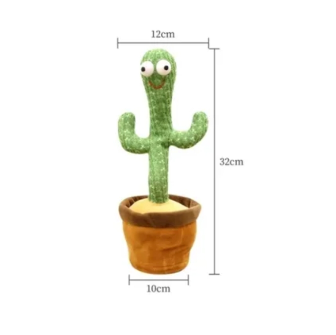 Foto 3 pulgar | Juguete de Peluche Cactus Bailador con Repetidor de Voz y Música - Venta Internacional