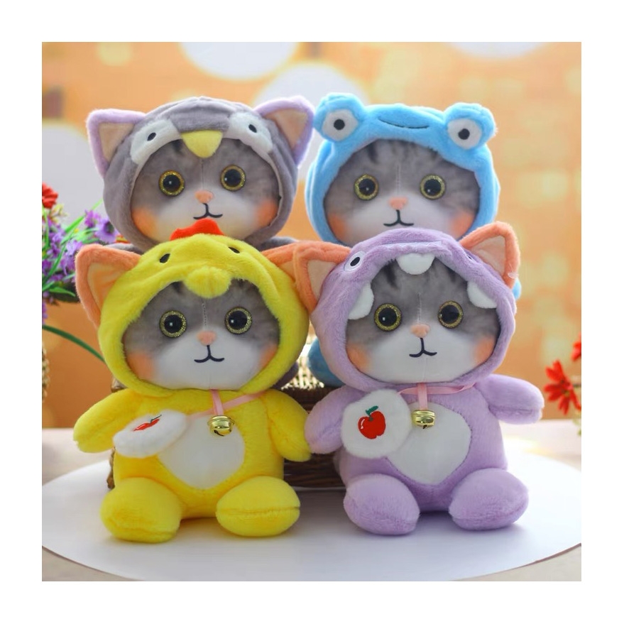 Foto 4 pulgar | Peluche con Disfraz de Gato Kawaii 25 cm - Venta Internacional