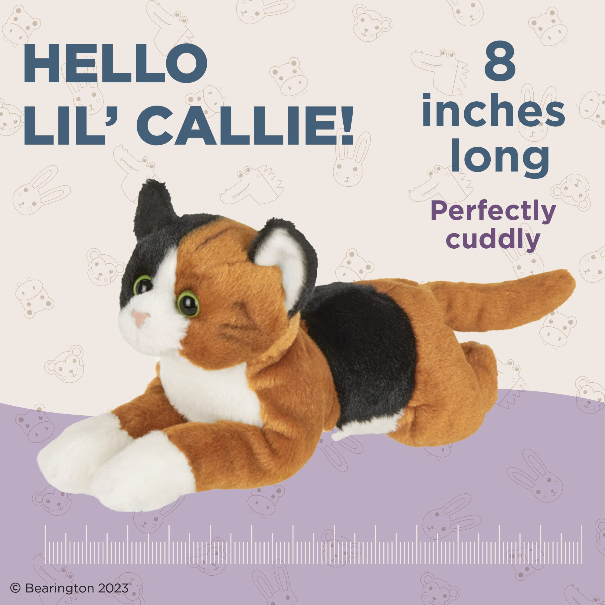 Foto 3 pulgar | Peluche Bearington Lil' Callie Calico Cat 20 Cm - Venta Internacional