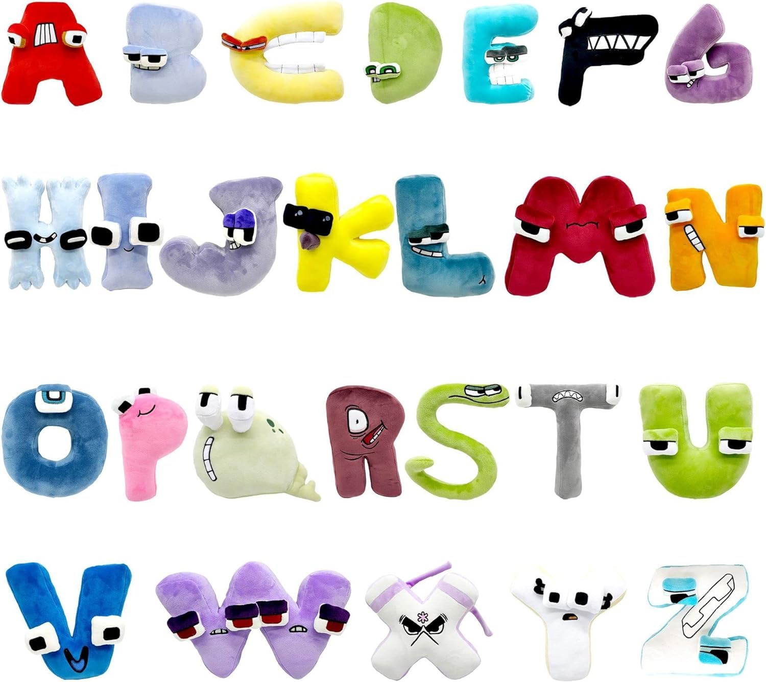 Foto 2 pulgar | Plush Toy Alphabet 26 Figuras de Animales- Venta Internacional