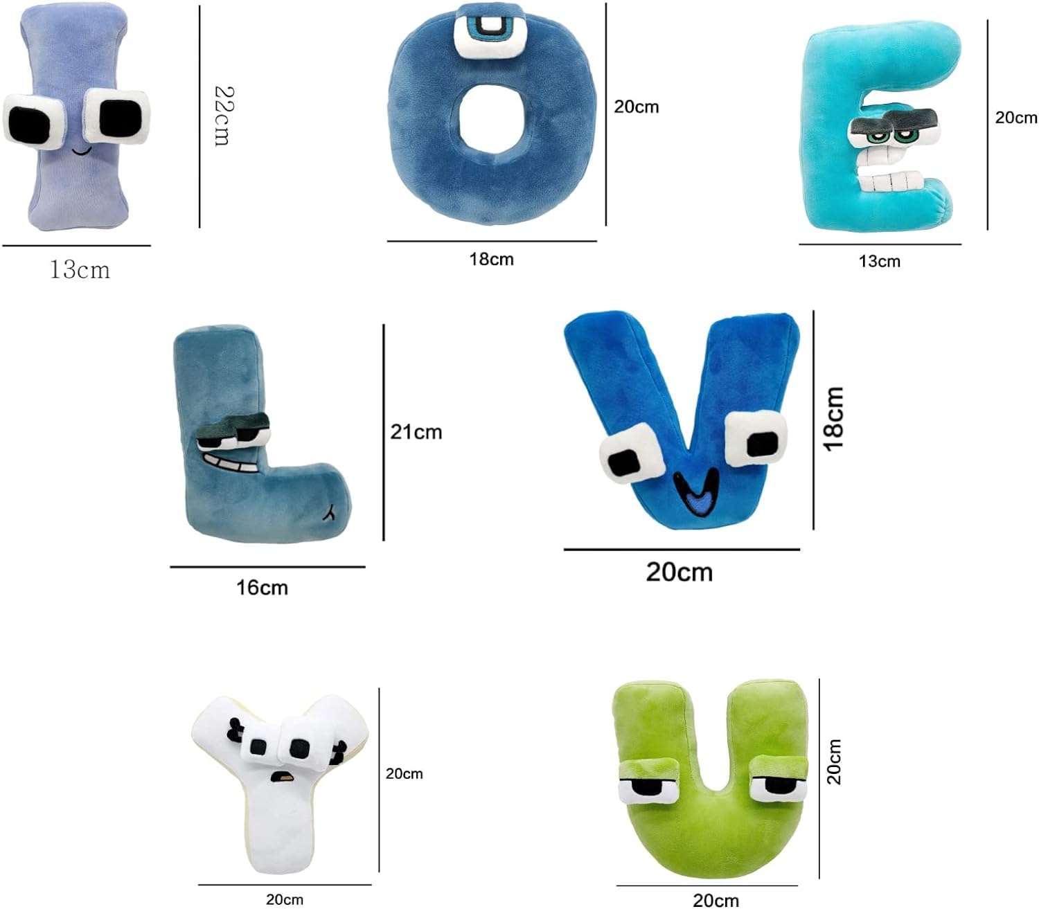 Foto 3 pulgar | Plush Toy Alphabet 26 Figuras de Animales- Venta Internacional
