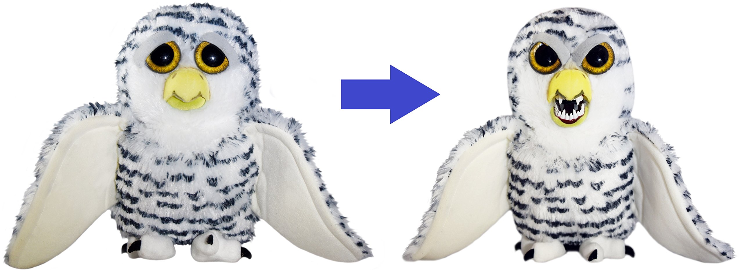 Foto 3 pulgar | Peluche de Peluche Feisty Pets Henry Whodunnit The Snowy Owl 23 Cm - Venta Internacional