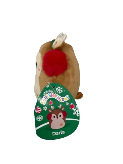 Foto 3 pulgar | Peluche Squishmallows Oficial Kellytoy Christmas 2023 Darla Fawn Reindeer de 5 Pulgadas - Venta Internacional