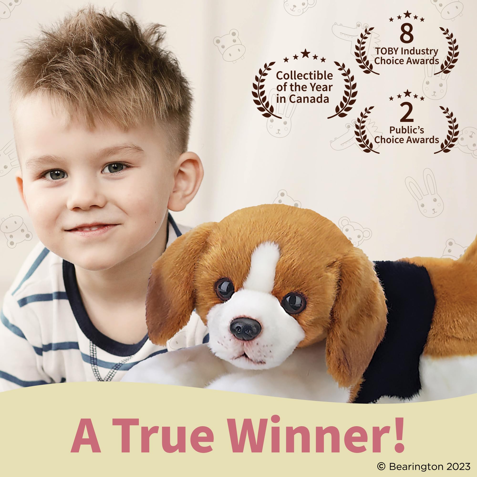 Foto 5 pulgar | Peluche Bearington Lil' Hunter The Beagle de 20 cm - Venta Internacional