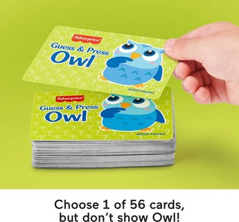 Foto 3 | Juguete de Aprendizaje Preescolar Fisher-price Guess & Press Owl - Venta Internacional