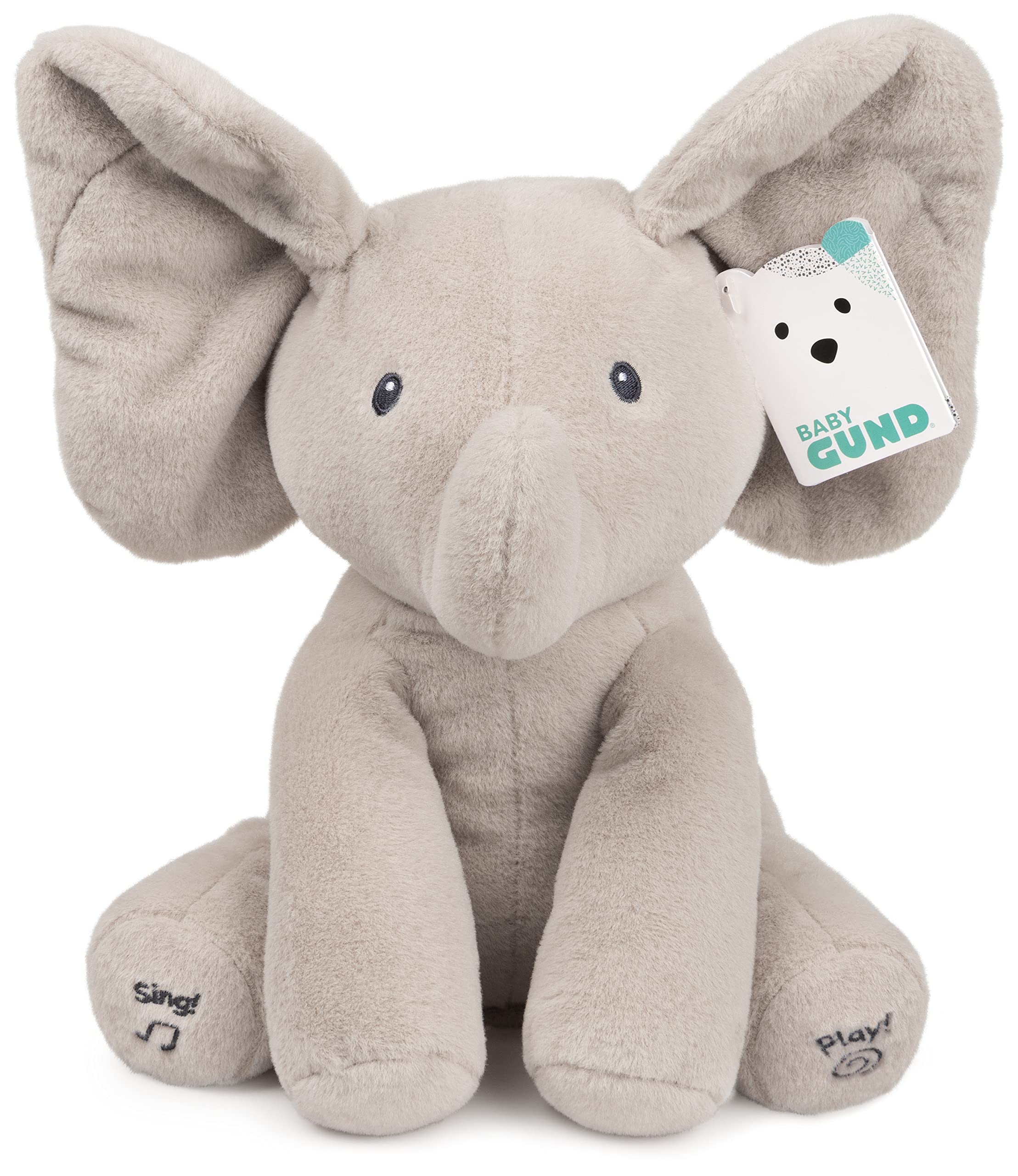 Foto 2 pulgar | Peluche Gund Baby Animation Flappy The Elephant 30 Cm Gris - Venta Internacional.