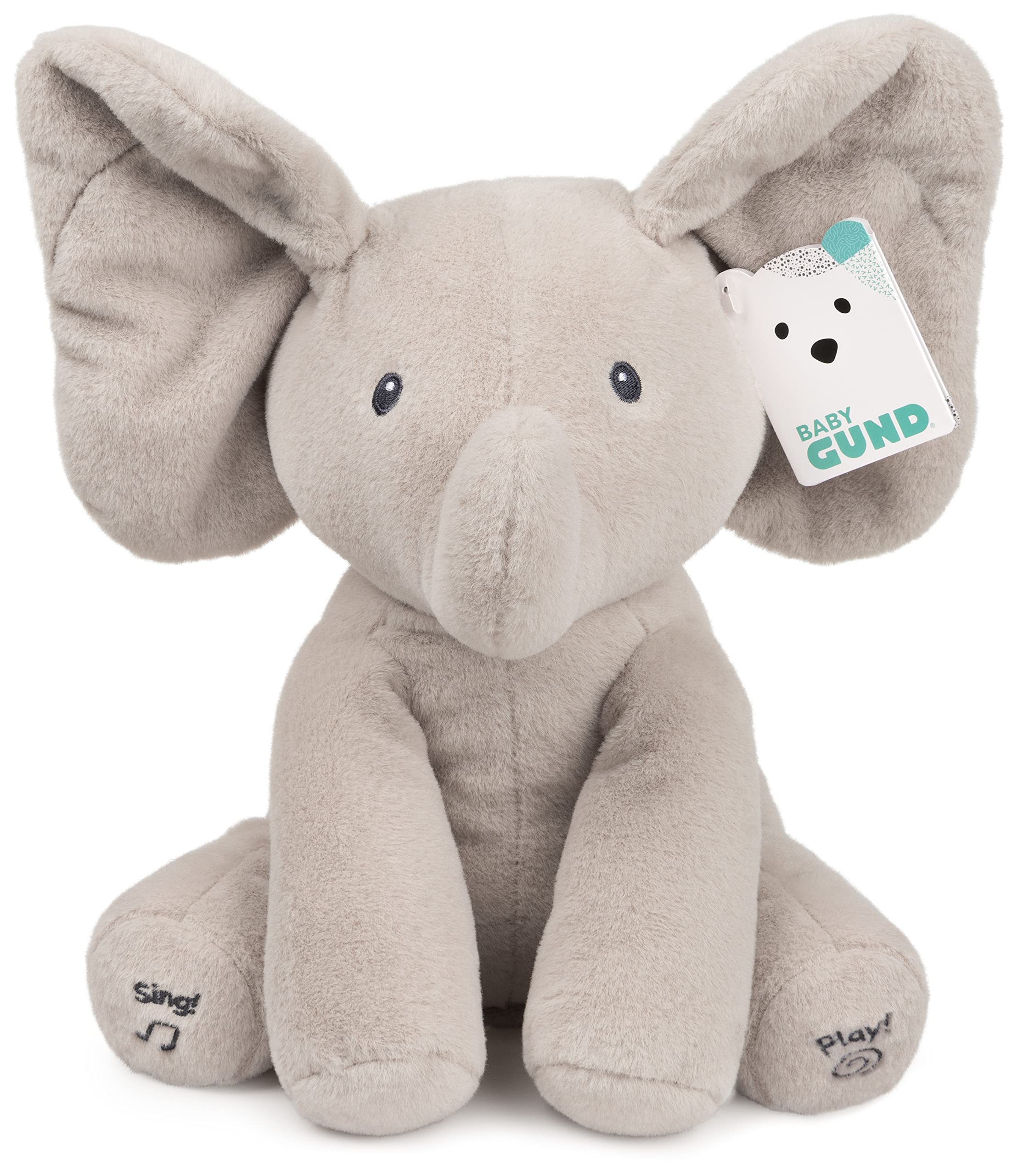 Peluche Gund Baby Animation Flappy The Elephant 30 Cm Gris - Venta Internacional.