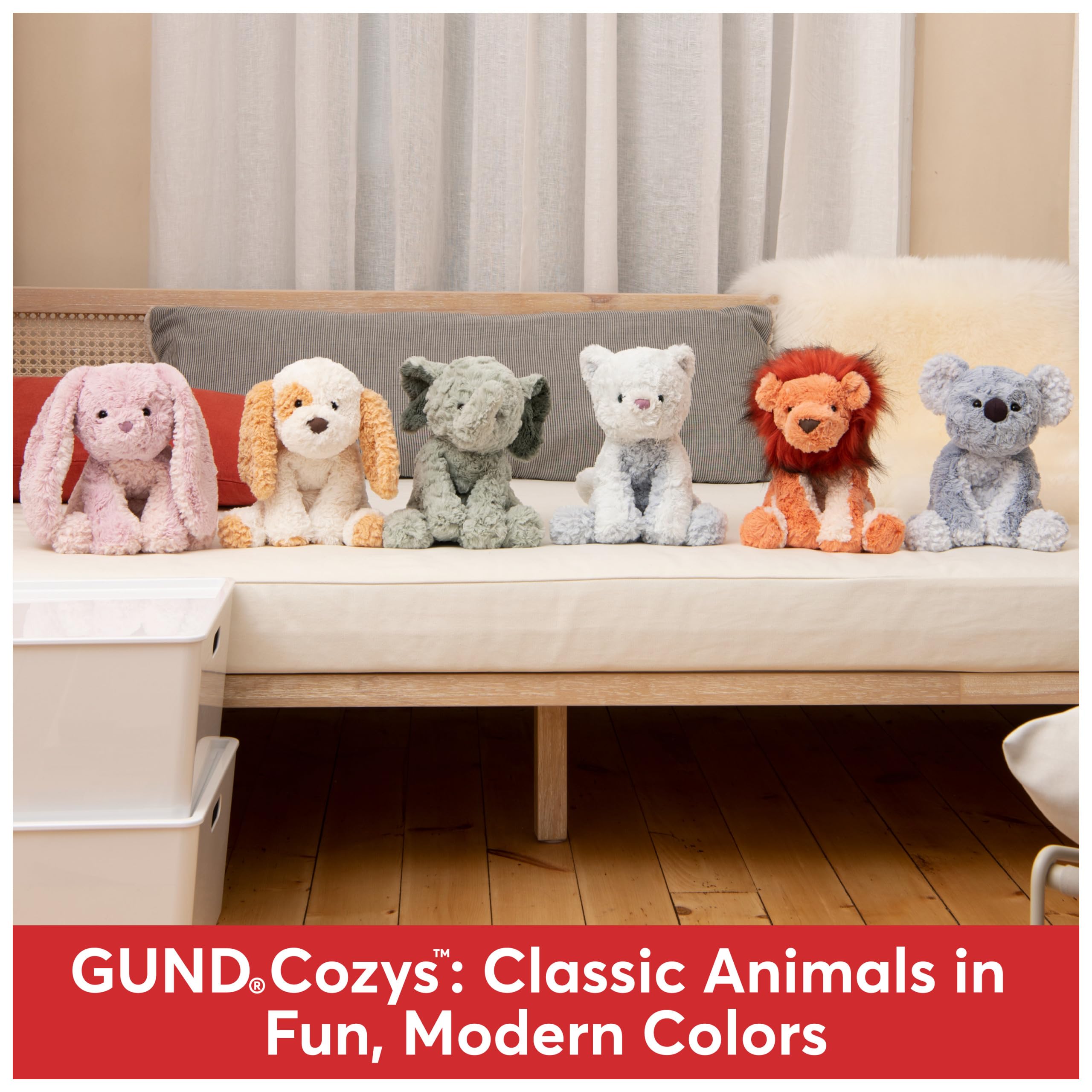 Foto 4 pulgar | Peluche Gund Cozys Collection, Color Crema De Vaca/azul, 25 Cm - Venta Internacional.