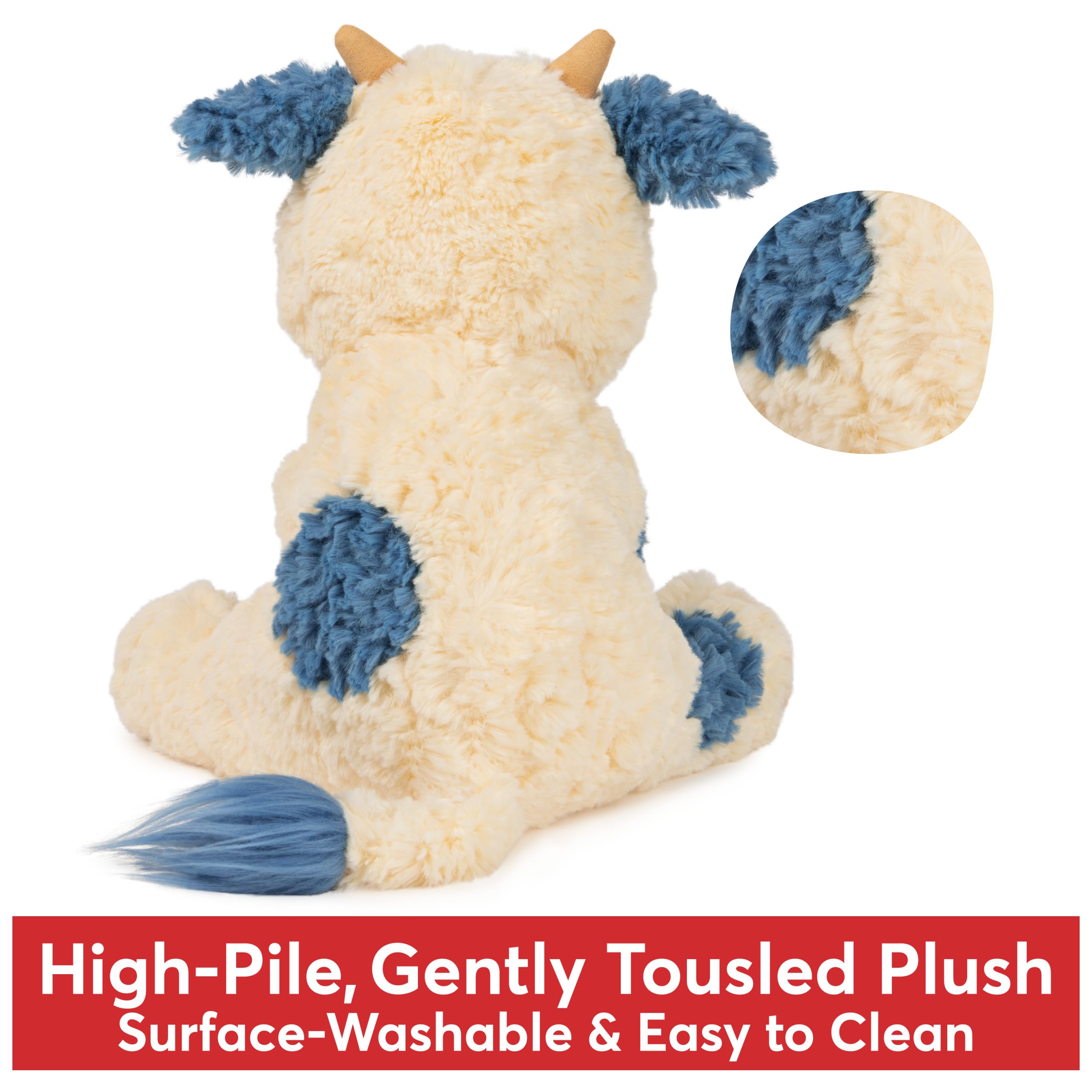 Foto 8 pulgar | Peluche Gund Cozys Collection, Color Crema De Vaca/azul, 25 Cm - Venta Internacional.