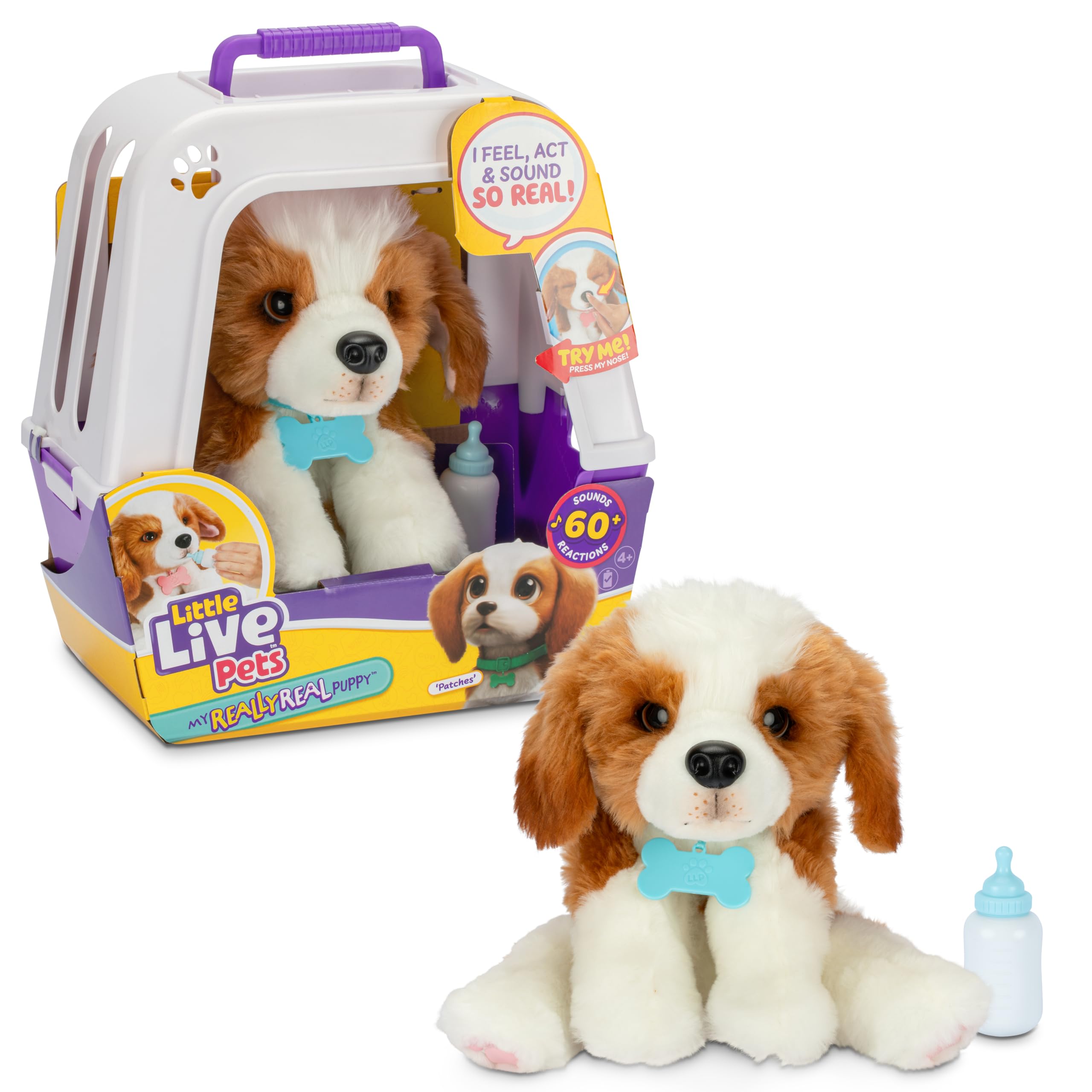 Parches Interactivos Para Cachorros De Peluche, Little Live Pets, The Beagle - Venta Internacional.