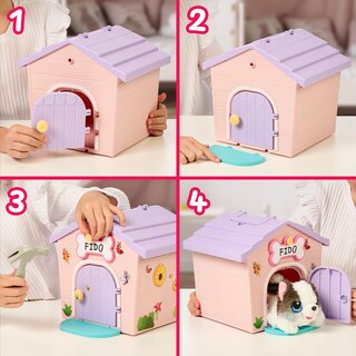Foto 2 | Peluche Little Live Pets My Pupp's Home Minis Rosa Y Morado - Venta Internacional.