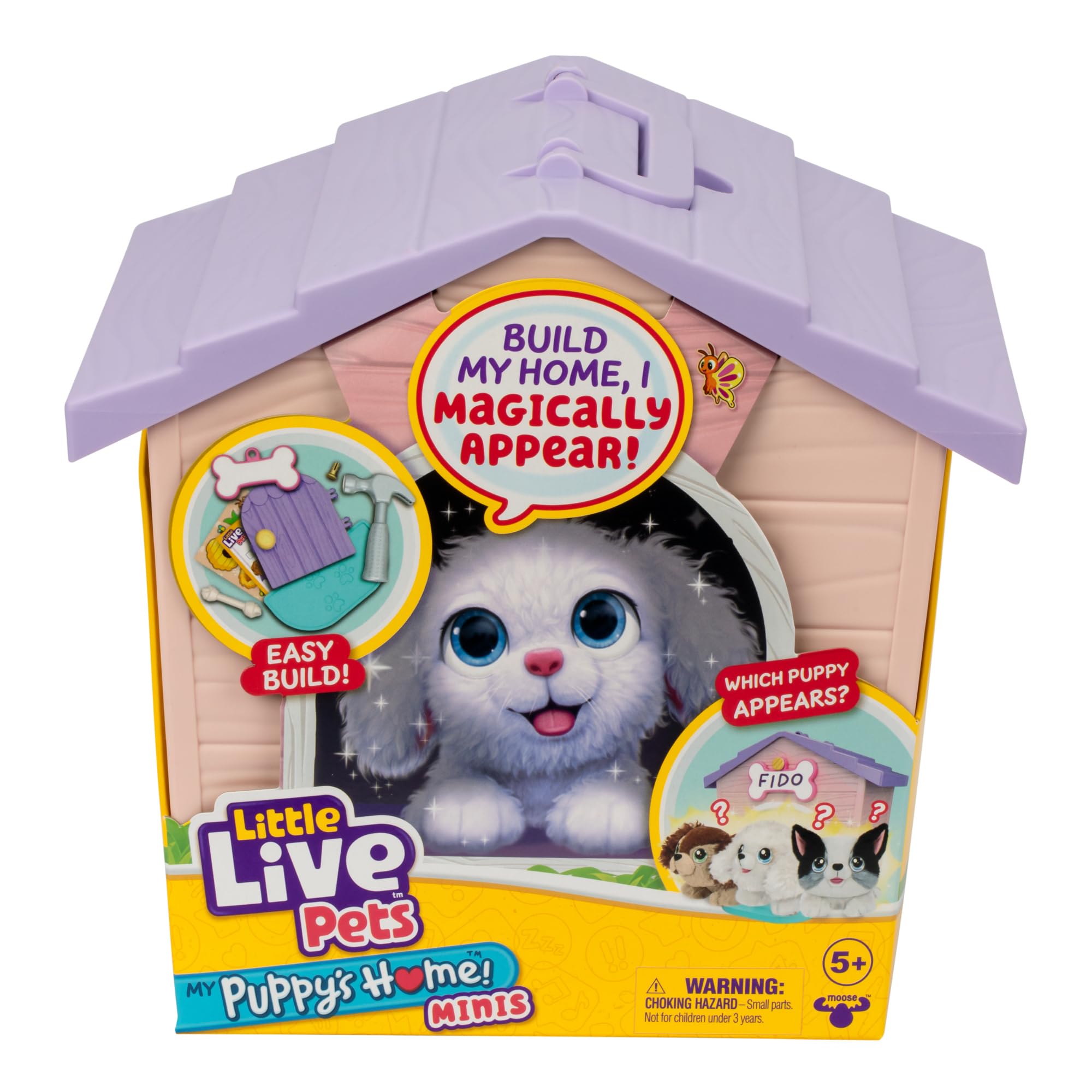 Foto 6 pulgar | Peluche Little Live Pets My Pupp's Home Minis Rosa Y Morado - Venta Internacional.