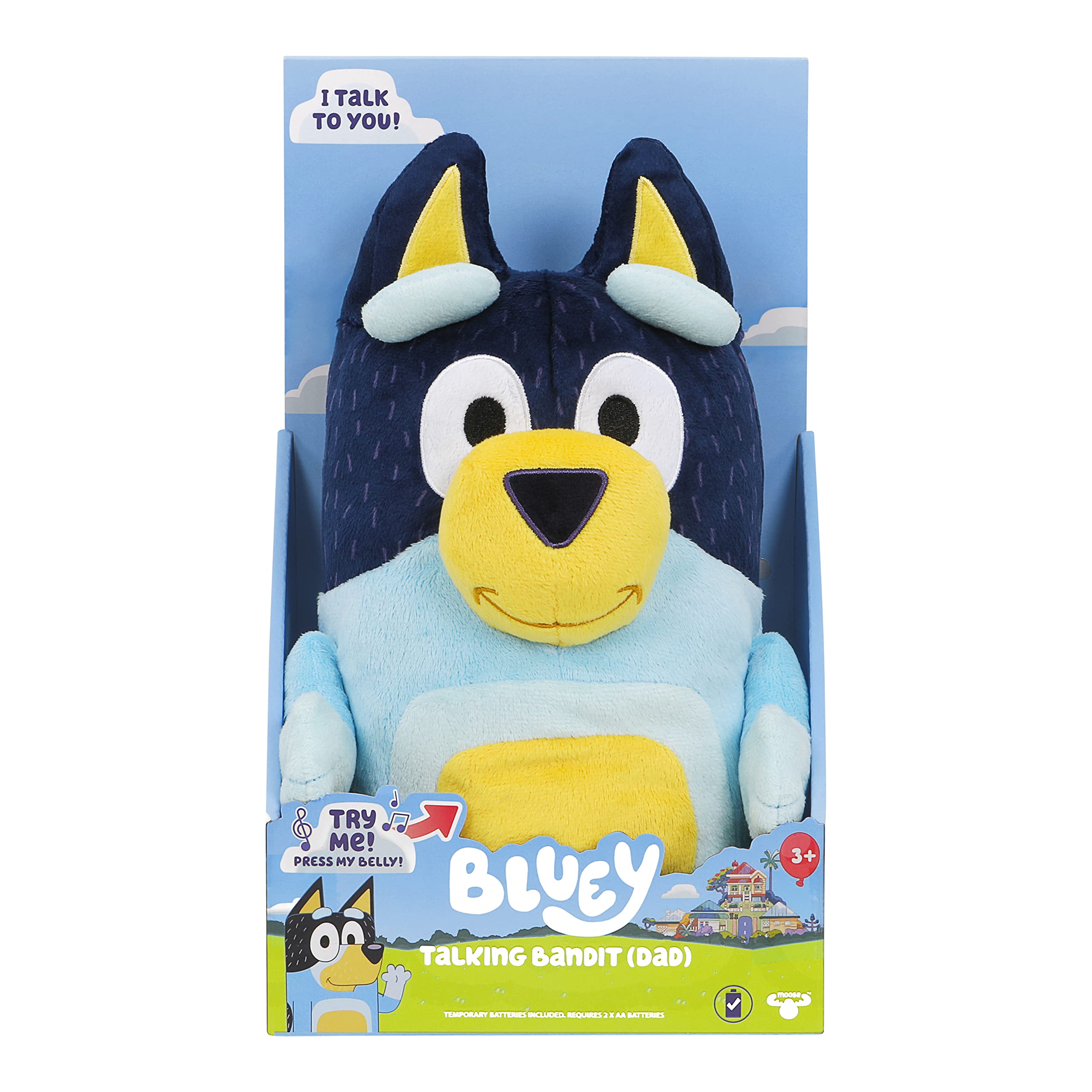 Foto 5 | Peluche Parlante Bluey Bandit (papá) De 14 Pulgadas Con Sonido - Venta Internacional.