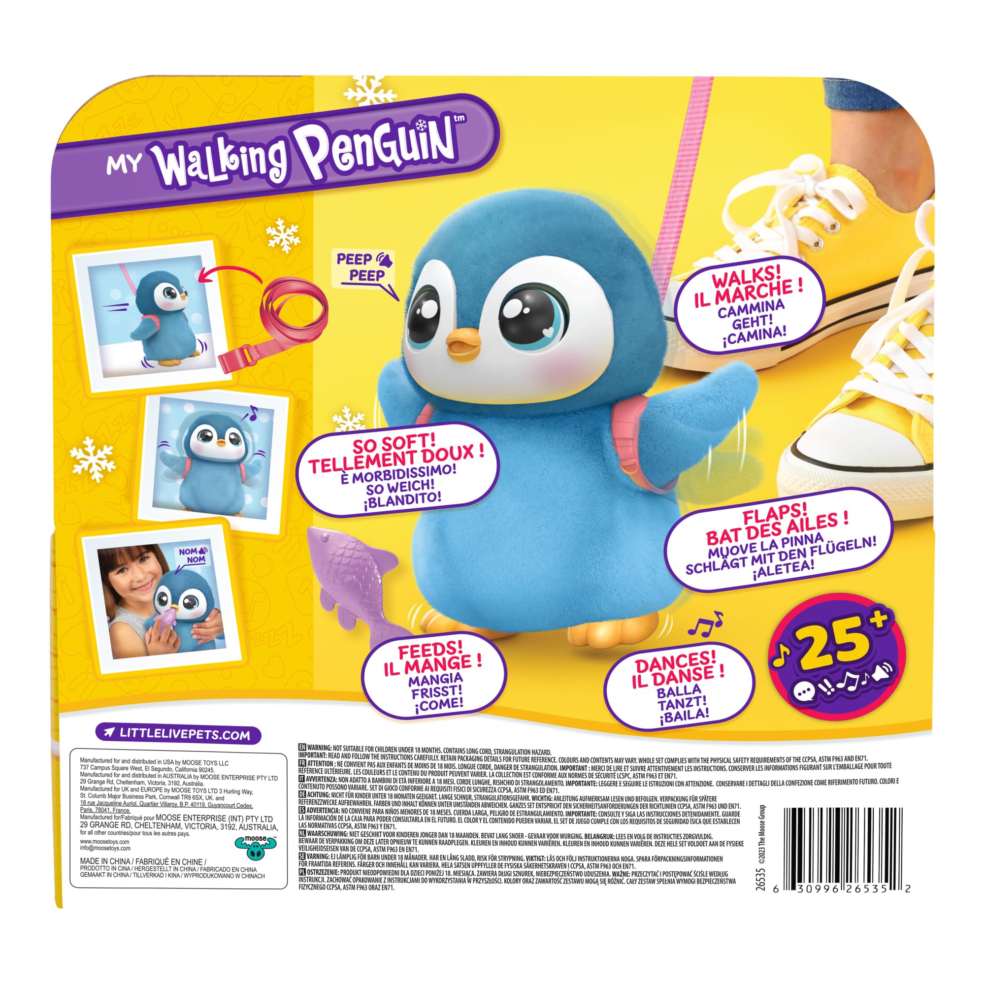 Foto 8 pulgar | Pingüino Interactivo Little Live Pets My Walking Waddles - Venta Internacional.