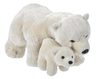 Foto 1 | Peluche Wild Republic Para Mamá Y Bebé, Oso Polar, 14 Cm - Venta Internacional.